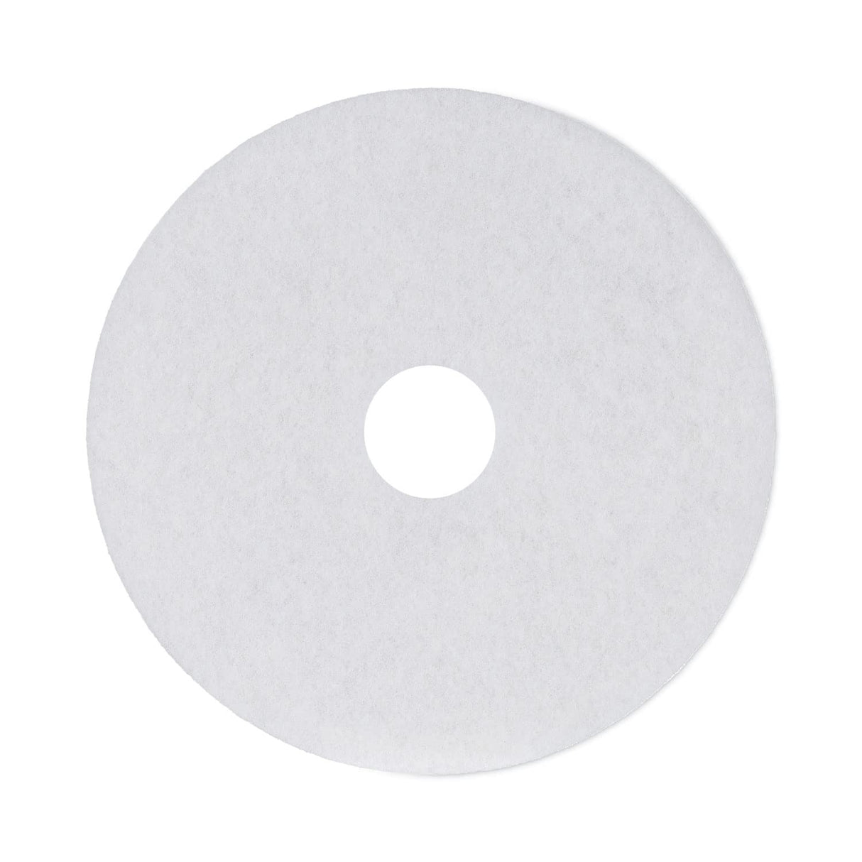 Boardwalk Polishing Floor Pads, 17" Diameter, White, 5/Carton