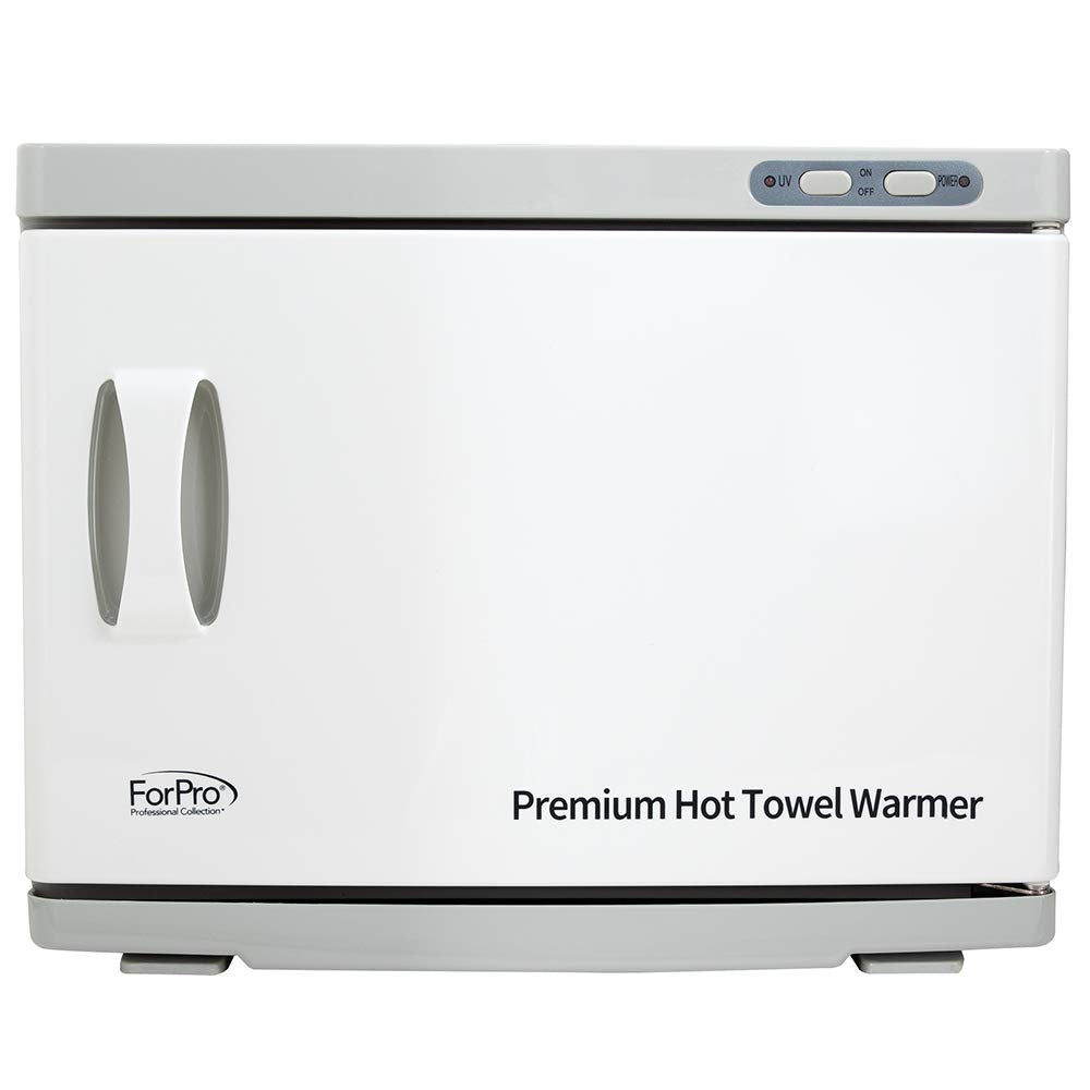 ForPro Professional Collection Premium Hot Towel Warmer, 23L Extra Large Capacity, Two Stainless Steel Racks, White