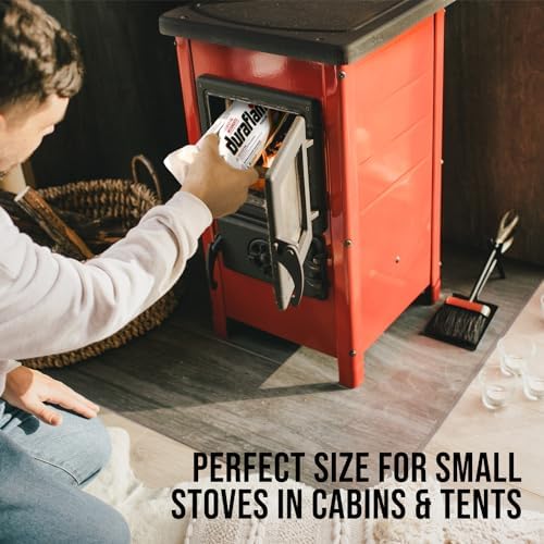 Fire Logs for Indoor and Outdoor Use - 2.5 lb Quick Light Fireplace Logs Fire Starter for Fireplace, Camping, and Firepits, 1.5 Hour Burn Time (6 Pack)