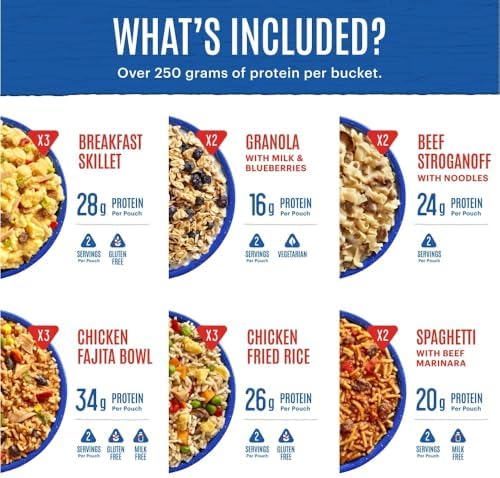 Mountain House Expedition Bucket | Freeze Dried Backpacking & Camping Food | 30 Servings, New! Classic Buccket