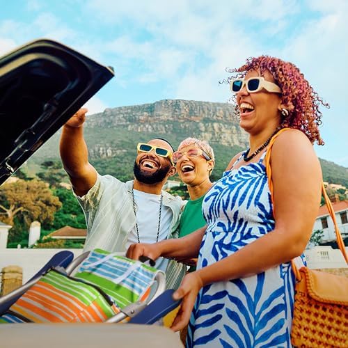 Rainbow Beach Chair for Adults | Folding | Heavy Duty | Adjustable Lay Flat, Lightweight | Outdoor