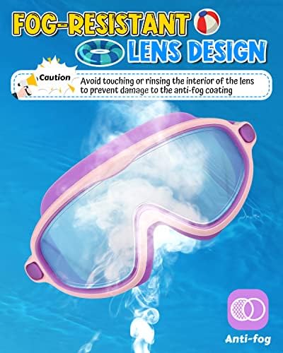 Rantizon Swim Goggles 2 Pack, Wide View Anti Fog&UV Swimming Goggles for Audlt, No Leaking Pool Accessories for Men Women Kid