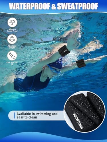 Wrist Ankle Weights Set of 2(1 lb/2 lbs Each) Adjustable Weights Training Intensity for Strength Training Walking Running Yoga Pilates Jogging for Women Men