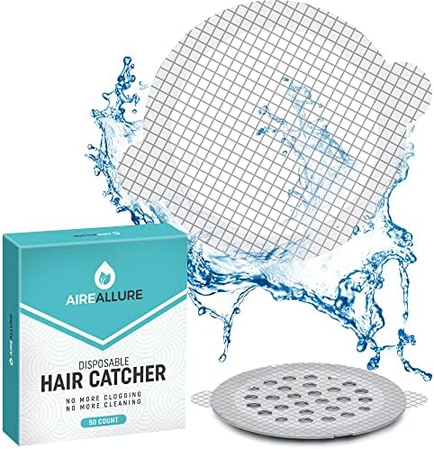 50 Pack, Disposable Shower Drain Hair Catcher Mesh Stickers…