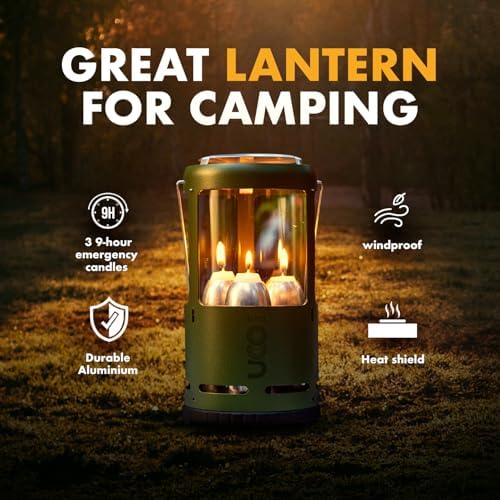 UCO Candlelier Candle Lantern, Candle Lanterns for Real Candles, Perfect Outdoor Gear for Camping or for Power Outages, Includes 3 Long Burning Candles