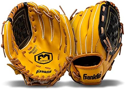 Franklin Sports Baseball + Softball Gloves - Field Master Adult + Youth Baseball + Softball Gloves - Right Hand + Left Hand Gloves - Infield + Outfield Mitts - Multiple Sizes + Colors