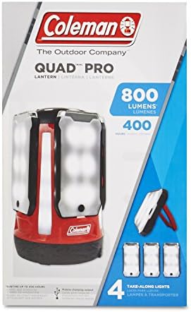 Coleman Multi-Panel LED Lantern: Rechargeable, Water-Resistant, Magnetic Light Panels, Built-In Flashlight, USB Charging Port; Excellent for Camping, Hunting, Emergencies, etc