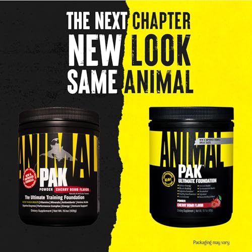 Animal Pak - Convenient All-in-One Vitamin & Supplement Powder - Zinc, Vitamins C, B, D, Amino Acids, Immune Support, Digestive Enzymes, and More - Daily Multivitamin for Women & Men - 60 Scoops