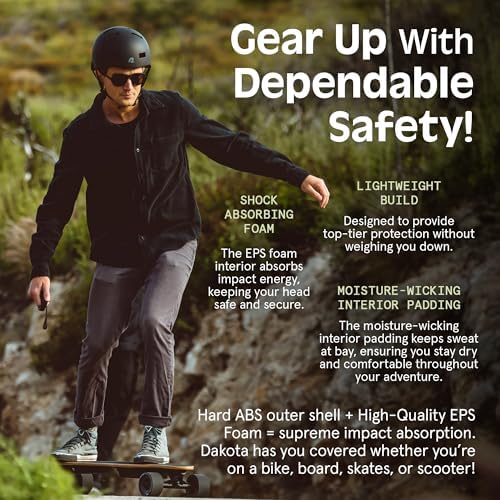 Retrospec Retrospec Dakota Bike Helmet - Skateboard Helmet Premium Protection Multi-Sport Bike, BMX, Skating, Scooter, and Skate Helmet