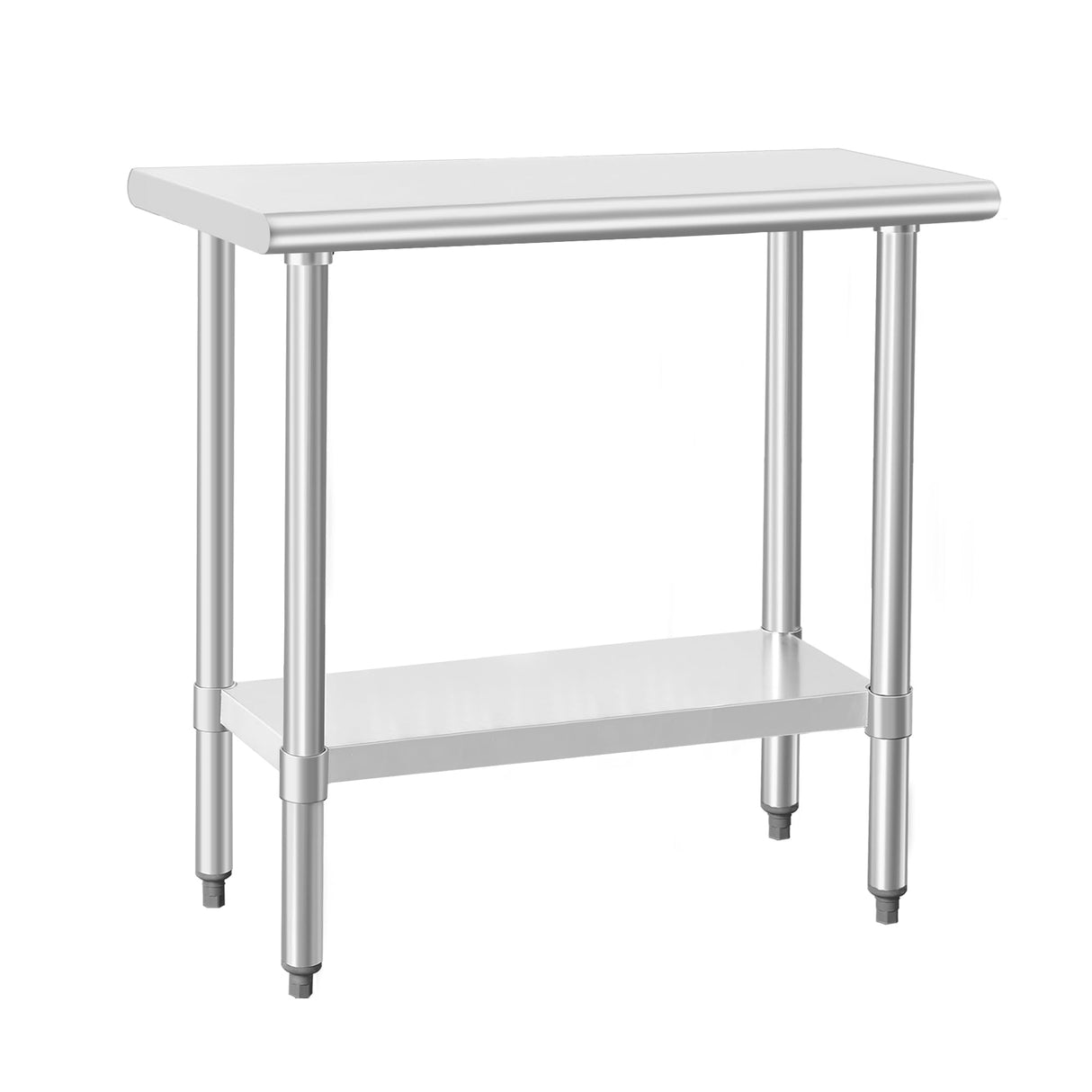 HARDURA Stainless Steel Work Table Commercial 18×36 Inches Kitchen Prep Table and Heavy Duty Commercial Workbench NSF 430 with Undershelf and Galvanized Legs
