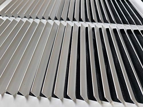Fits 24x6 Duct Opening | Steel Return Air Grille by Handua | Vent Cover Grill for Sidewall and Ceiling | White | HVAC Cold Air Intake Grille | Outer Dimensions: 25.75"W X 7.75"H
