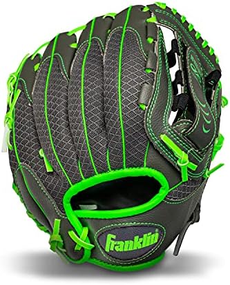 Franklin Sports Youth Teeball Gloves - Shok Sorb Kids Baseball + Teeball Mitt - Boys + Girls Fielders Gloves for Teeball, Baseball + Softball - 10.5" Inch Glove - Multiple Colors