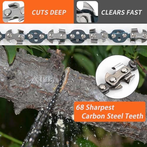 53 Inch High Limb Rope Saw with 14oz Throw Weight Bag, Hand Chainsaw with 68 Sharp Teeth Blades on Both Sides, Hand Rope Chain Saw Kit Includes Ergonomic Handles and Storage Case