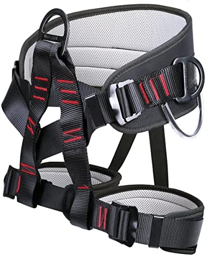 Adjustable Thickness Climbing Harness Half Body Harnesses for Fire Rescuing Caving Rock Climbing Rappelling Tree Protect Waist Safety Belts