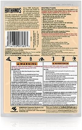 HotHands Body & Hand Super Warmers - Long Lasting Safe Natural Odorless Air Activated Warmers - Up to 18 Hours of Heat - 40 Individual Warmers