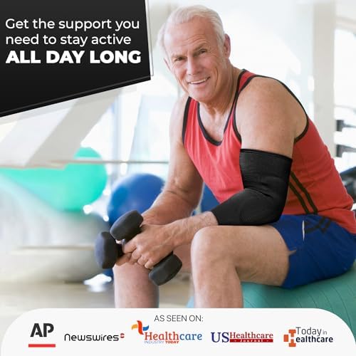 DR. BRACE® Elite Elbow Brace Support, Breathable Elbow Compression Sleeve with Gel Pad for Golfer's, Tennis Elbow & Tendonitis Treatment & Pain Relief 2024