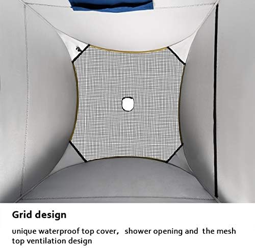 ROPODA Pop Up Tent 83inches x 48inches x 48inches, Upgrade Privacy Tent, Porta-Potty Tent Includes 1 Removable Bottom, 8 Stakes, 1 Removable Rain Cover, 1 Carrying Bag