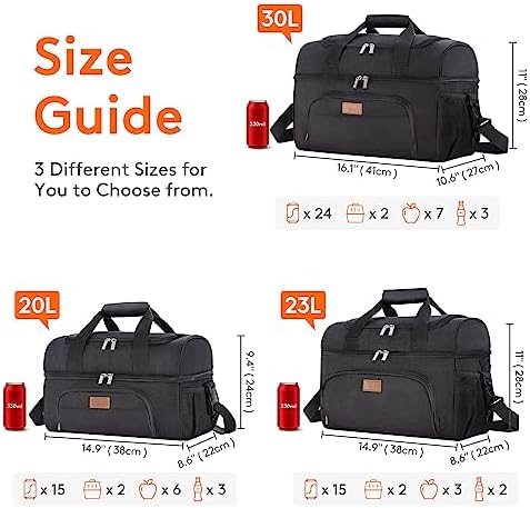 Lifewit Large Cooler Bag Insulated Lunch Bag Lightweight Portable Cool Bag Double Layer for Picnic, Beach, Work, Trip