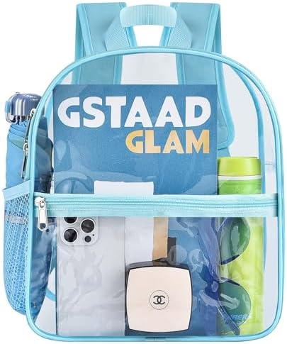 Oraben Clear Backpack for Stadium Events Stadium Backpack Waterproof 12x6x12 Clear Bag for Adult Concert Sport Work