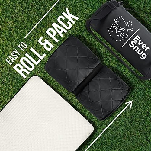 EverSnug Large Waterproof Outdoor Blanket - Extra Thick Premium Quilted Fleece, Waterproof & Windproof, Great for Camping, Picnics, Beaches, Stadiums, Dogs