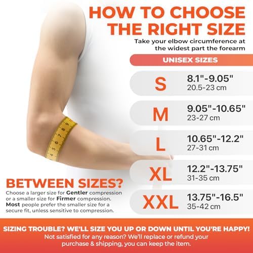 DR. BRACE® Elite Elbow Brace Support, Breathable Elbow Compression Sleeve with Gel Pad for Golfer's, Tennis Elbow & Tendonitis Treatment & Pain Relief 2024