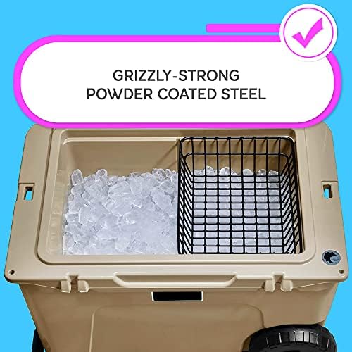 Cooler Basket for YETI Tundra Haul, YETI Roadie 48, and YETI Roadie 60 - Wire Cooler Rack for YETI Wheeled Coolers - Compatible with YETI Accessories