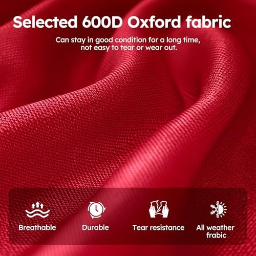 ALPHA CAMP Camp Chairs with Shade Canopy Chair Folding Camping Recliner Support 350 LBS