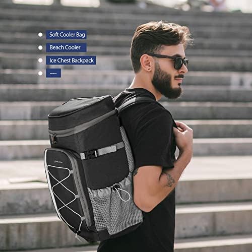 Maelstrom Cooler Backpack - 35/50 Can Insulated Soft Cooler Lunch Bag for Camping, Beach, Hiking & Shopping