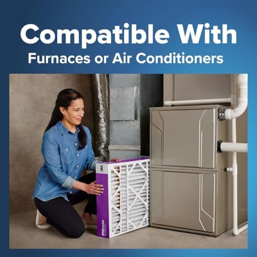 Filtrete 16x20x4 AC Furnace Air Filter, MPR 1550, MERV 12, Fits Lennox & Honeywell, CERTIFIED Asthma & Allergy Friendly, Electrostatic Air Cleaning Filter, 2-Pack (actual size 15.88 x 19.88 x 4.31)