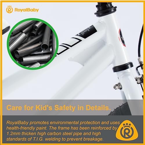 RoyalBaby Kids Bike EZ Freestyle Training Free Balance to Pedal Easy Learning Bicycle, 12-18 Inch for Toddlers to Big Kids