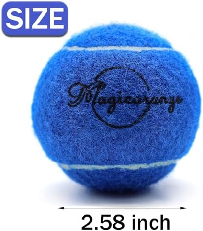 Magicorange Tennis Balls, 12 Pack Advanced Training Tennis Balls Practice Balls, Come with Mesh Bag for Easy Transport, Good for Beginner Training Ball