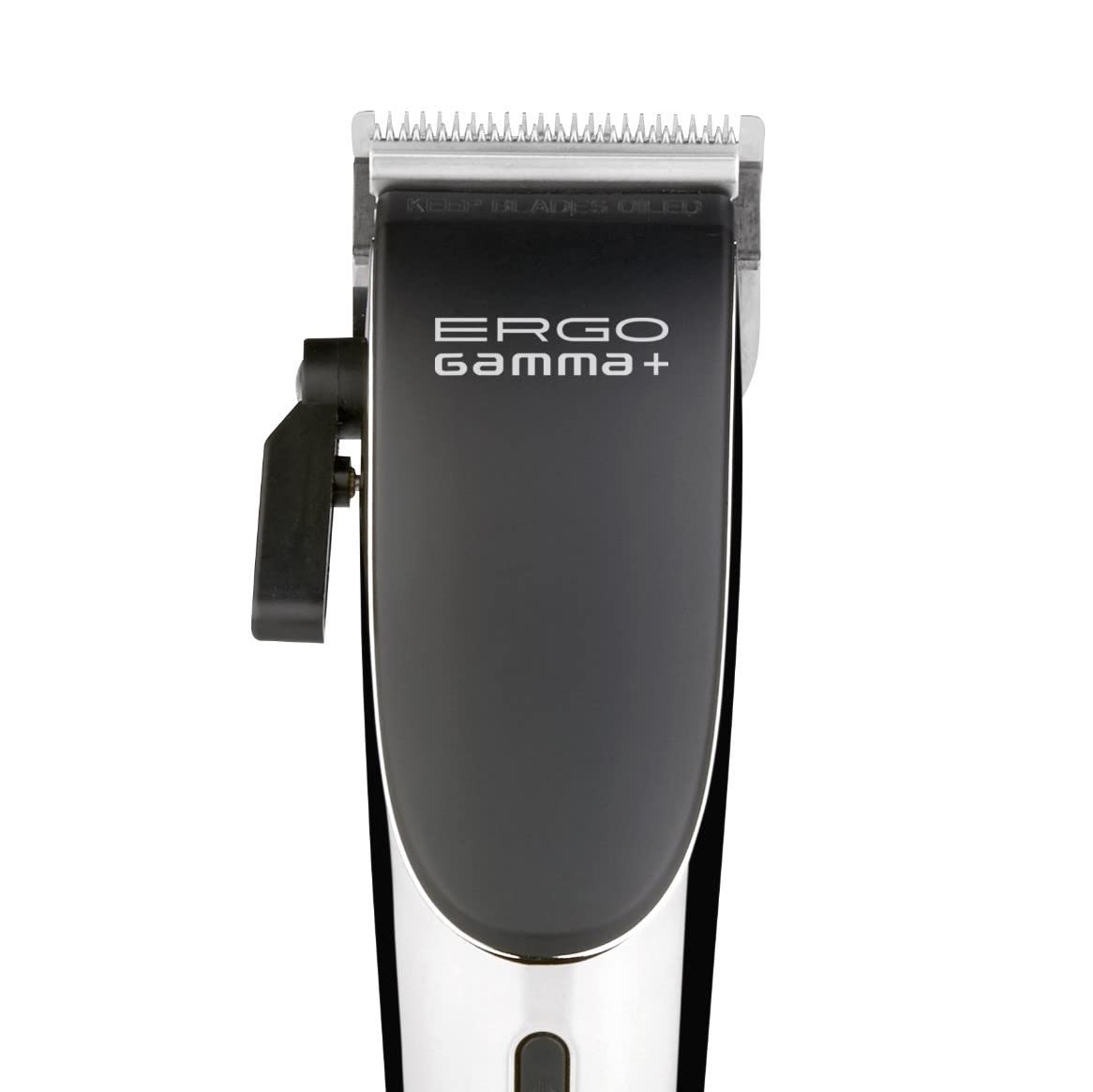 GAMMA+ Ergo Professional Microchipped Magnetic Motor Clipper with 3 Customizable Lids (Chrome, Rose Gold, Gold)