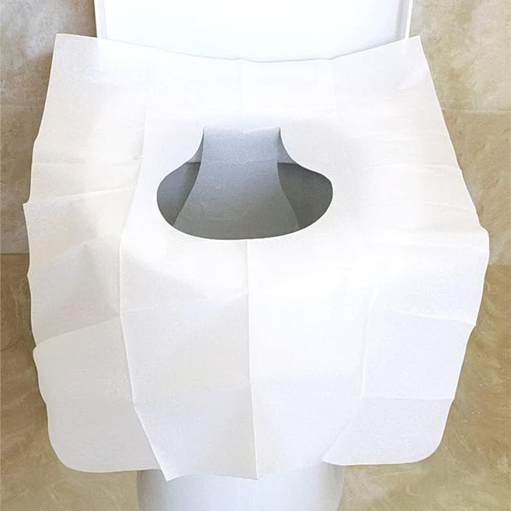 MA CHÉRIE Disposable Toilet Seat Cover 120 Pcs,Extra Large,Flushable,Travel and Pocket Size