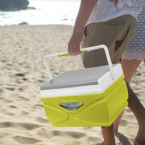 Picnic Cooler – 4.5 Liter Hard Cooler – Coolbox Keeps Contents Cool for 48 Hours – BPA Free Outdoor Cooler – Portable Cooler for Picnics, Grill, Camping (Orange)