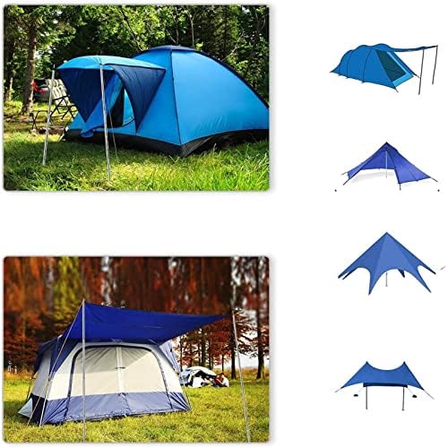 SAN LIKE Telescoping Tarp Poles Adjustable Tent Poles for Tarp Canopy Awning Shelter Backpacking Hiking - (Adjustable Length - Steel Increase Thinckness)