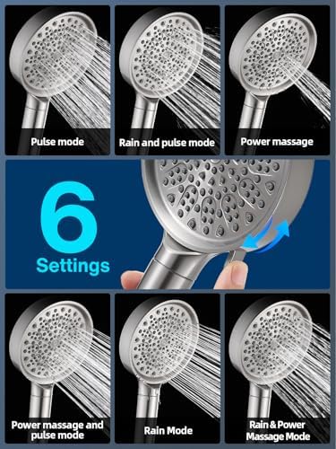Cobbe Handheld Filtered Shower Head - Filters >99% Chlorine - Advanced 2.0 Carbon System - Water Softening Beads for Hard Water - Relieves Dry, Itchy Skin - Brushed Nickel