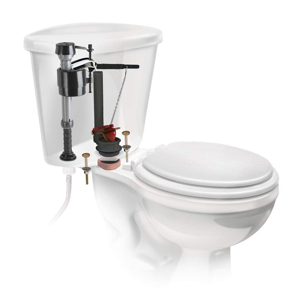Fluidmaster 400AKRP10 Universal, All In One, Complete Toilet Tank Repair Kit For 2-Inch Flush Valve Toilets