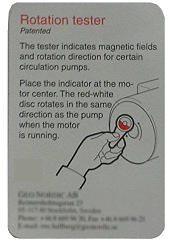 Rotation Tester and AC Detector for Circulating Pumps etc