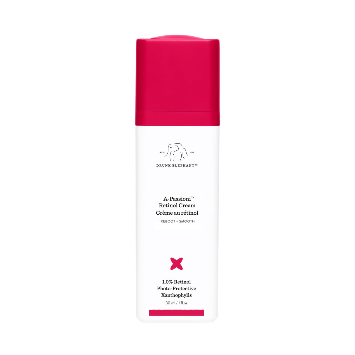 Drunk Elephant A-Passioni Retinol Cream - 30 ml/1 fl oz - 1% Retinol Serum - Clean Clinical Skincare - Cruelty-Free - Dermatologist-Tested - Free of Essential Oils, Silicones, and Fragrance