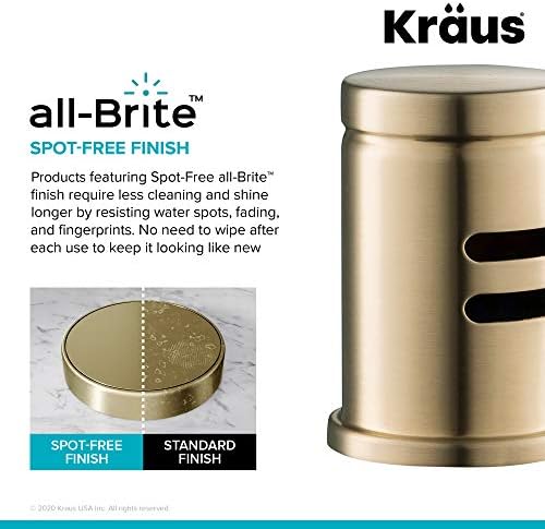 KRAUS Dishwasher Air Gap in Spot Free Antique Champagne Bronze, KAG-1SFACB