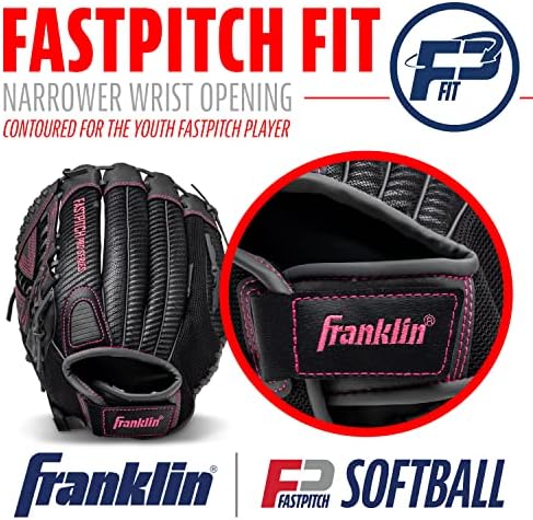 Franklin Sports Girls Softball Glove-Women's Windmill Fastpitch+Slowpitch Softball Glove-Right and Left Hand-Adult