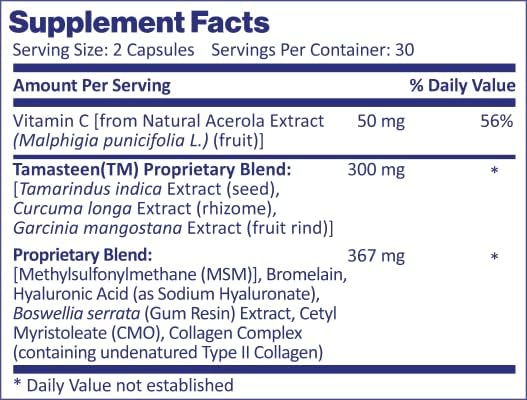 Joint Food AS SEEN ON TV | Powered by Clinically Studied Tamasteen | Joint Mobility and Comfort with Triple Action Joint Food (1 Month Supply)