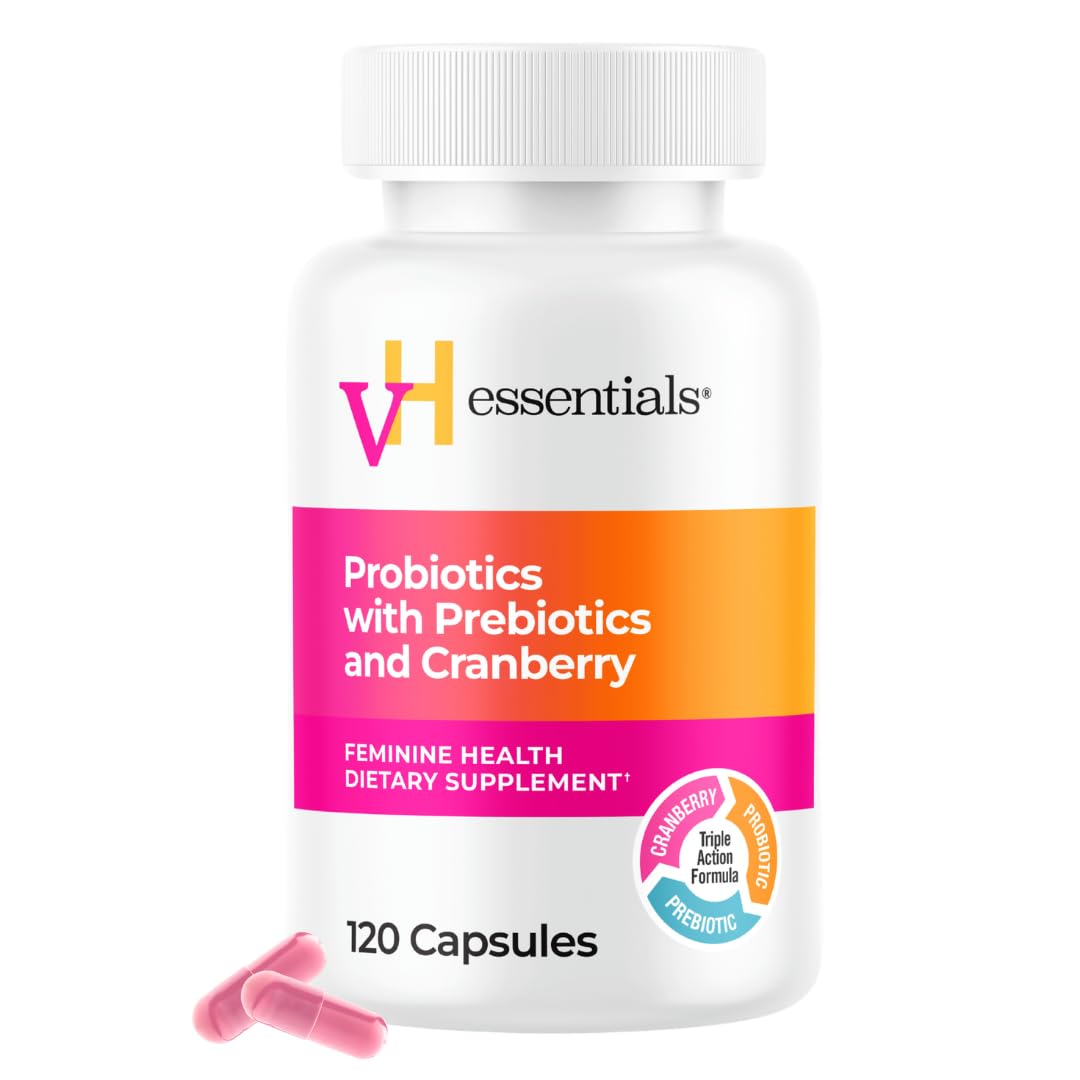 vH Essentials Probiotics for Women with Prebiotics and Cranberry, 120 Ct