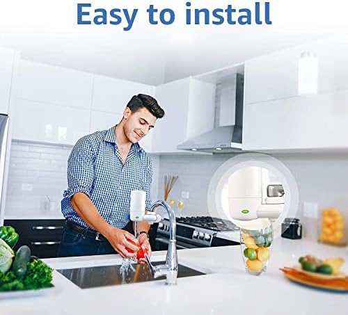 Aqua Crest Faucet Filter Replacement - Brita 36311, FR-200, FF-100 Filter Replacements (Pack of 4, White)