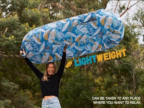 WEKAPO Inflatable Lounger Air Sofa Hammock-Portable,Water Proof& Anti-Air Leaking Design-Ideal Couch for Backyard Beach Traveling Camping Picnics & Music Festivals