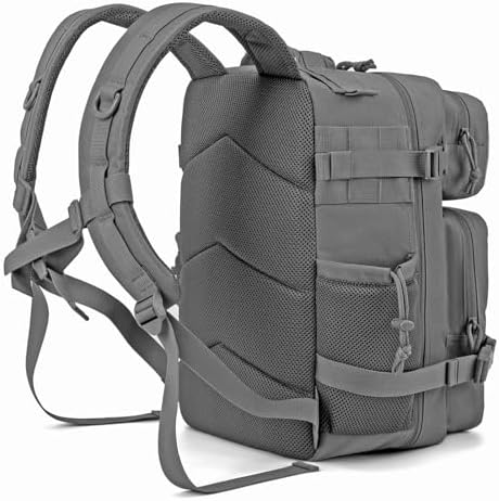 QT&QY 25L/35L/45L Military Tactical Backpack For Men Molle Daypack 3 Day Bug Out Bag Hiking Rucksack With Bottle Holder