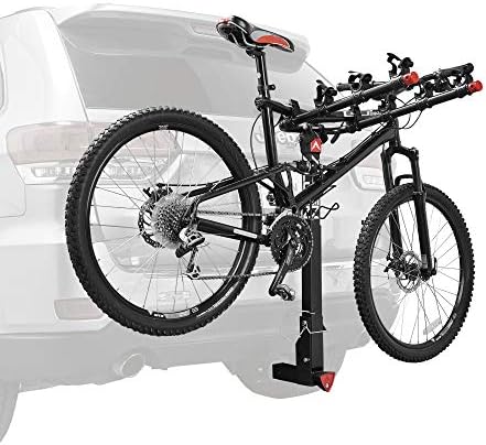 Allen Sports Deluxe Locking Quick Release 4-Bike Carrier for 2 Inch Hitch, Model 542QR, Black