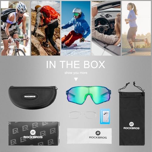 ROCKBROS Polarized Sunglasses UV Protection for Women Men Cycling Sunglasses