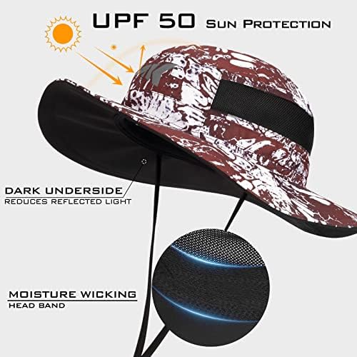 KastKing Sol Armis UPF 50 Boonie Hat - Sun Protection, Fishing, Beach & Hiking, Paddling, Rowing, Kayaking