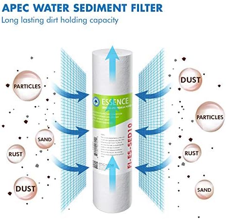 APEC Water Systems FILTER-SET-ESPH High Capacity Replacement Filter Set For Essence Series Alkaline Reverse Osmosis Water Filter System Stage 1-3&6